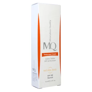 کرم ضد آفتاب SPF50 بژ طبیعی نرمال ام کیو 55 میلی لیتر